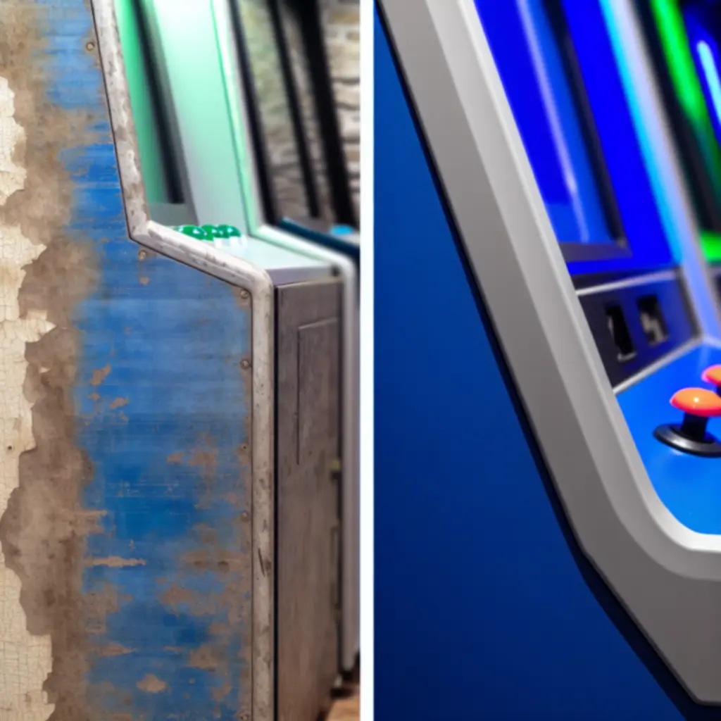 Játékterem korszerűsítés előtt és után