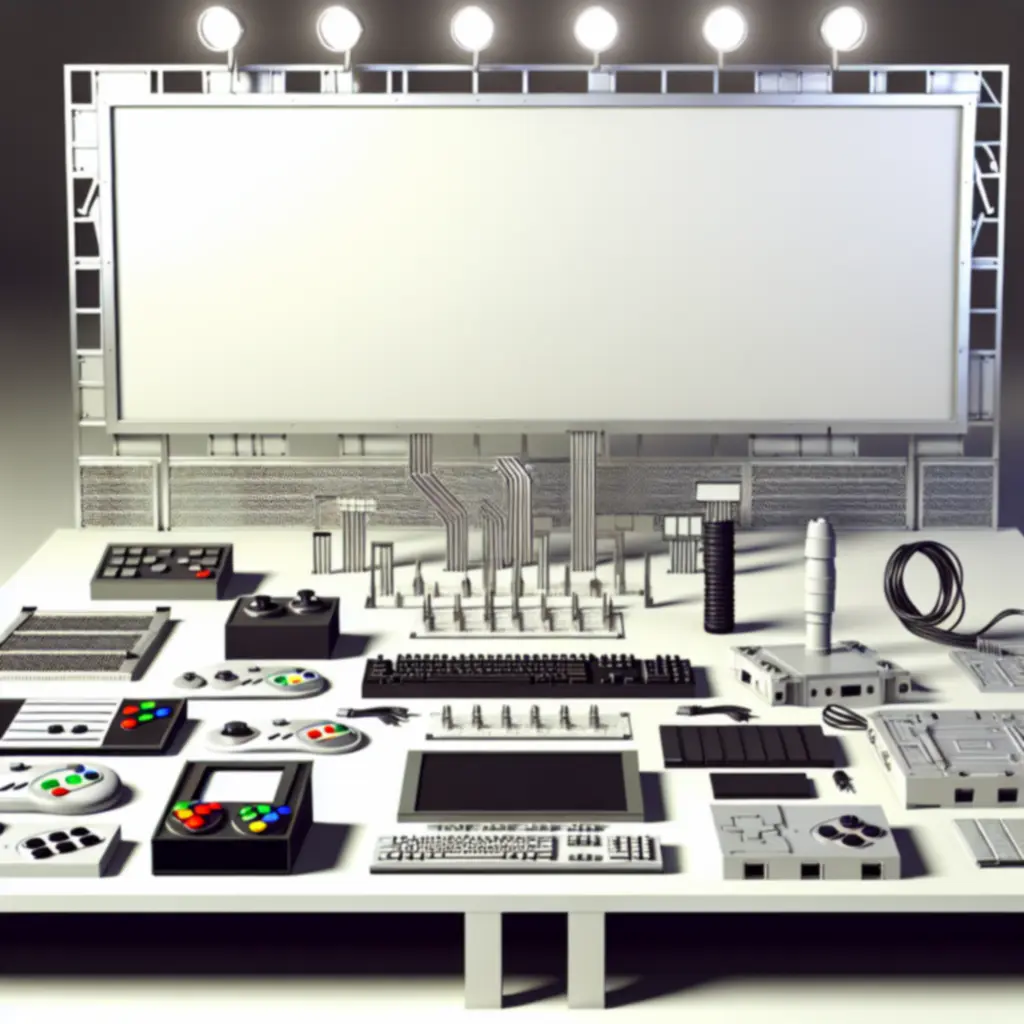 Közelről látható válogatott játékgép-alkatrészek