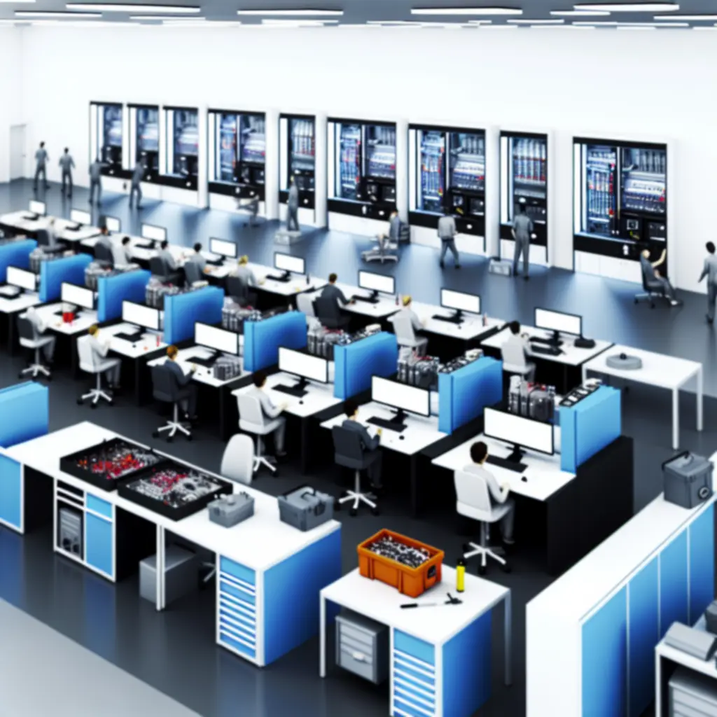 Modern, jól felszerelt Automatservicee szervizműhely korszerű berendezésekkel